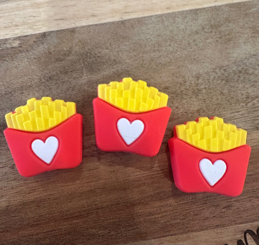 French fries silicone focal bead