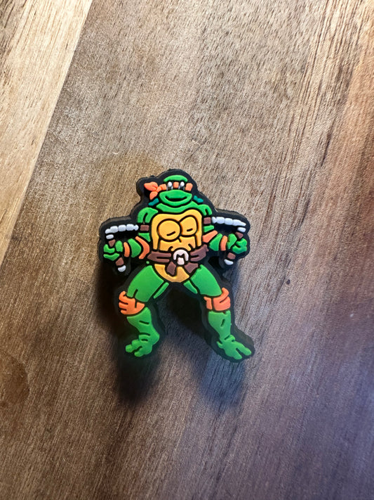 Ninja Turtle silicone focal bead