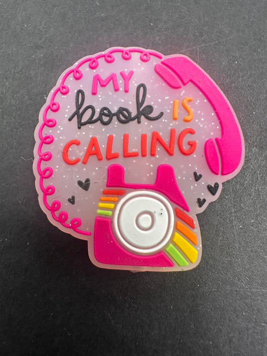 book silicone focal beads