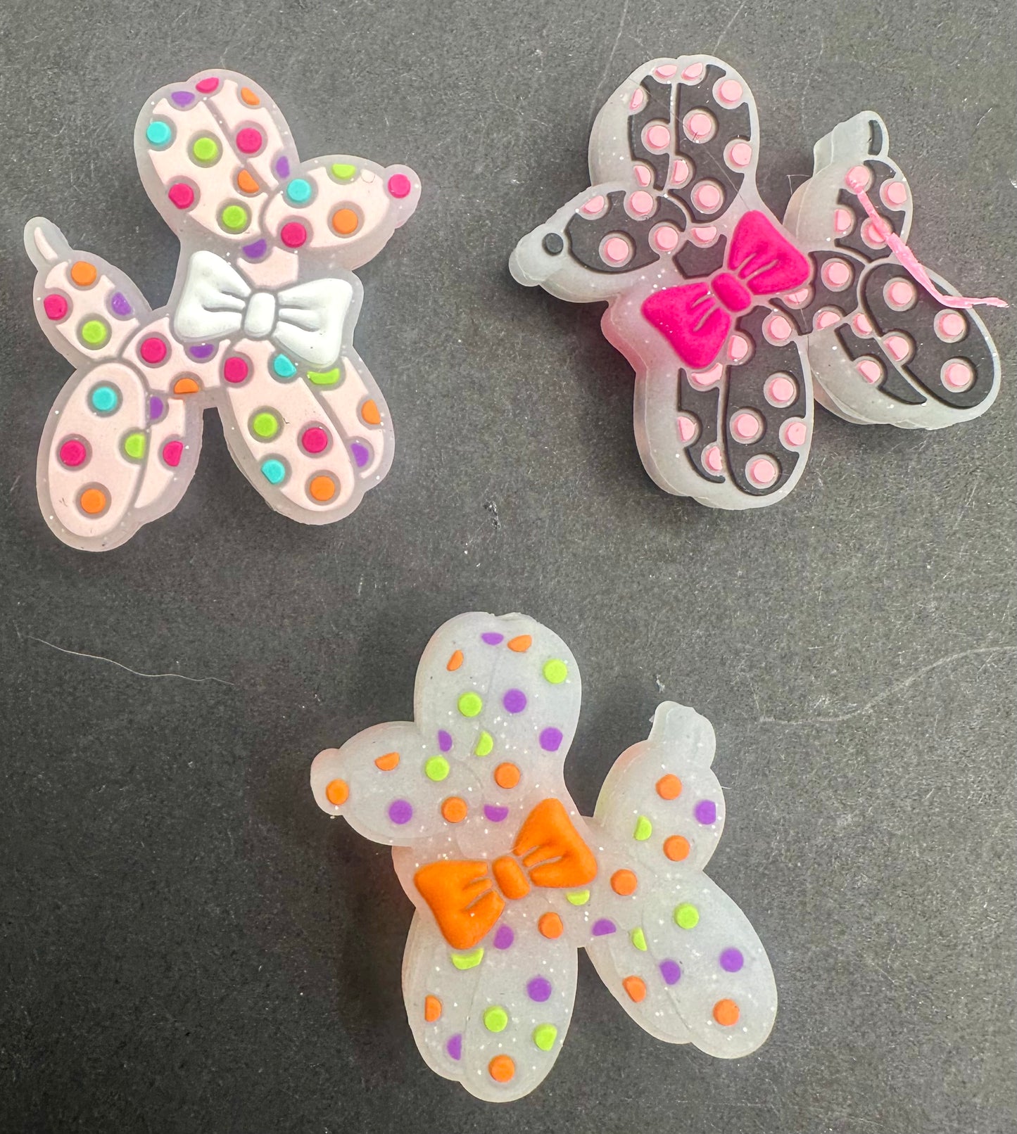 balloon dog silicone focal bead