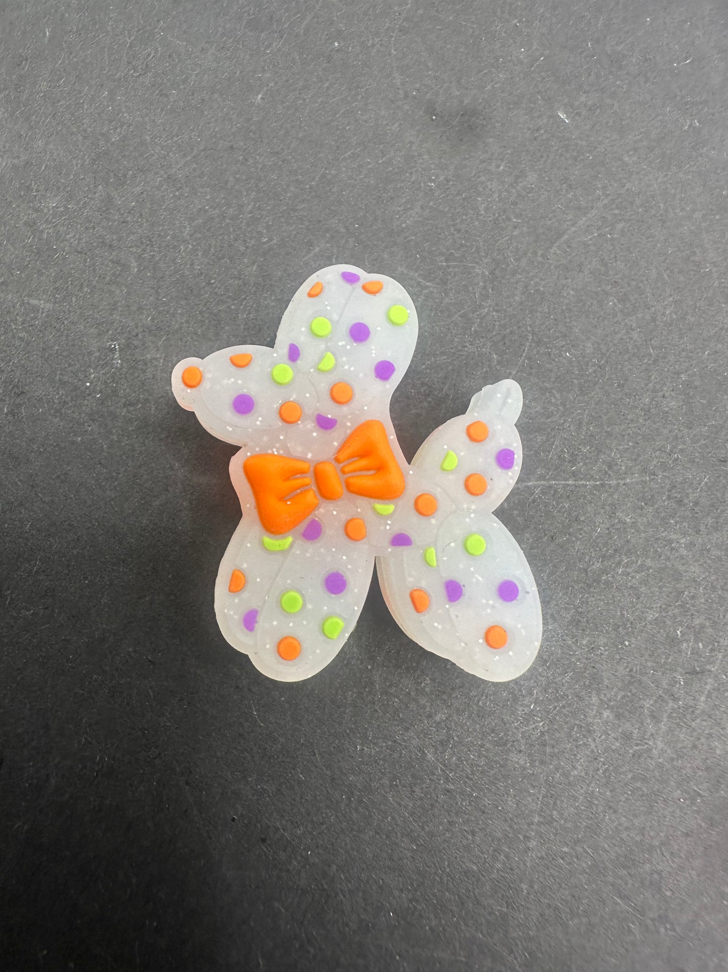 balloon dog silicone focal bead