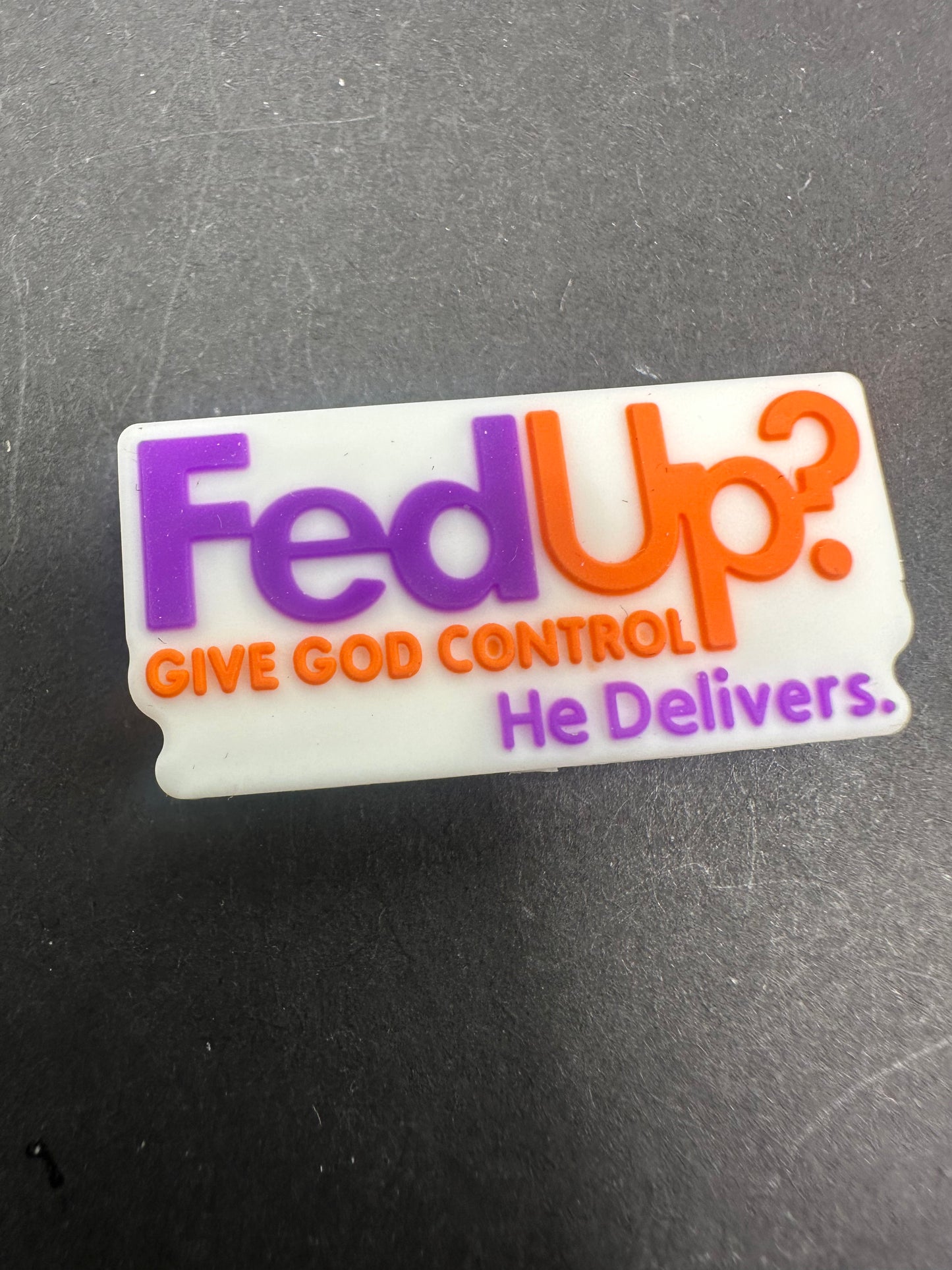 Fed Up?  Give God Control focal bead