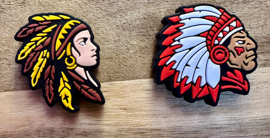 Native American focal bead