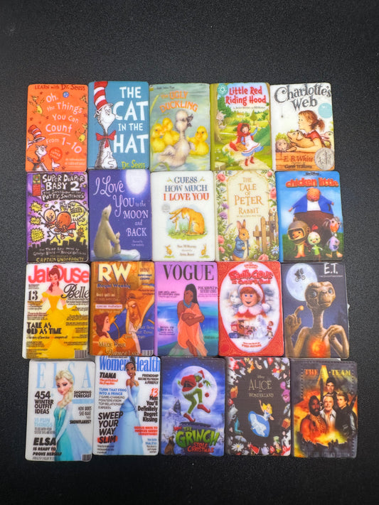 Silicone book focal bead