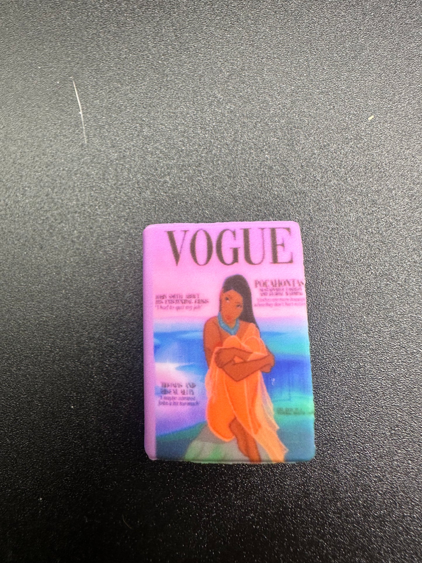 Silicone book focal bead