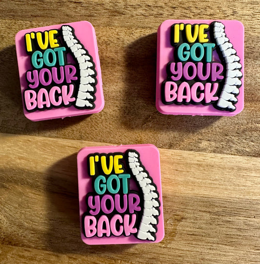 I've got your back silicone focal bead