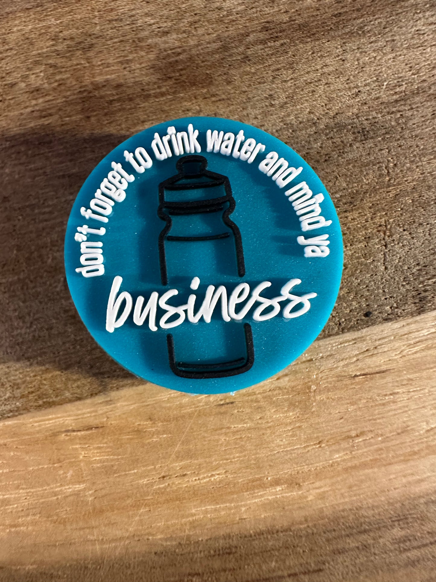 Don't forget to drink your water and mind your business focal bead