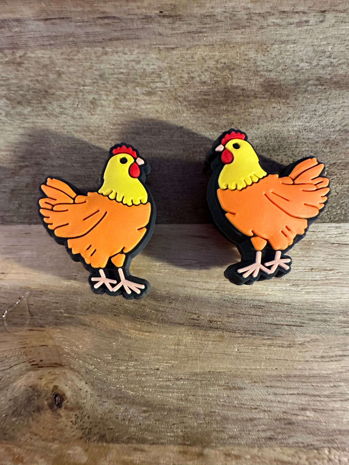 rooster focal bead