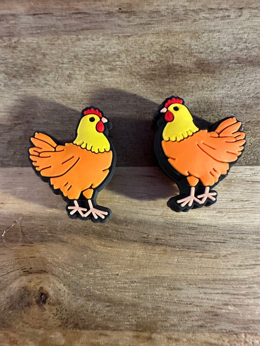 rooster focal bead