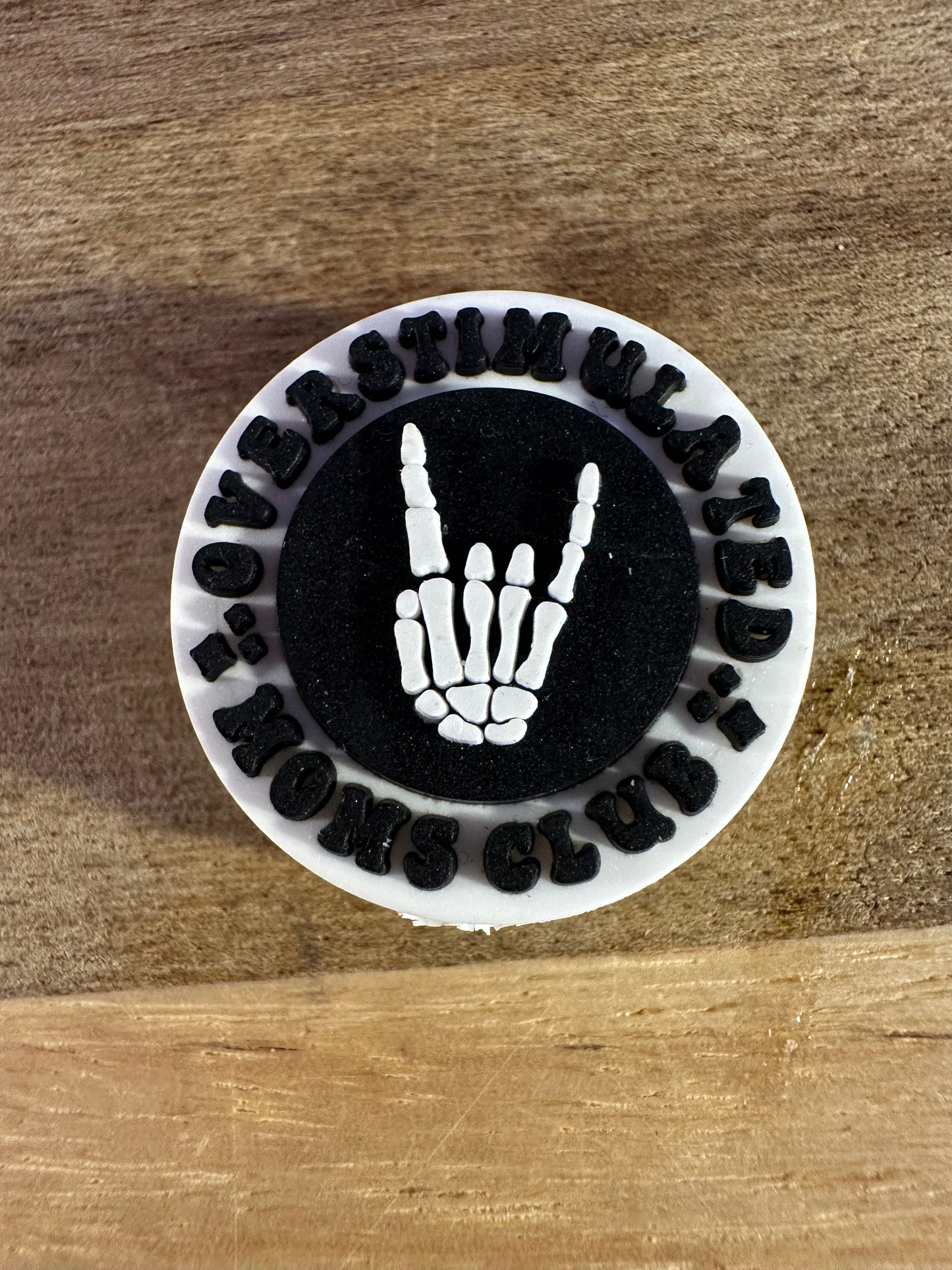 Over stimulated moms club focal bead