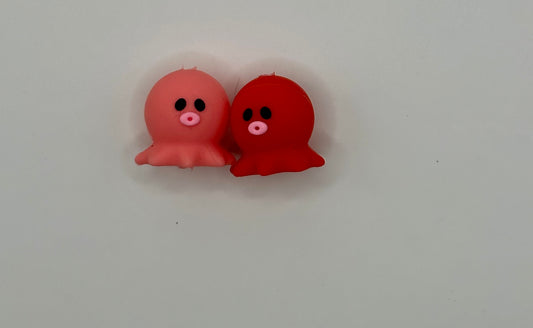 3d octopus silicone focal bead