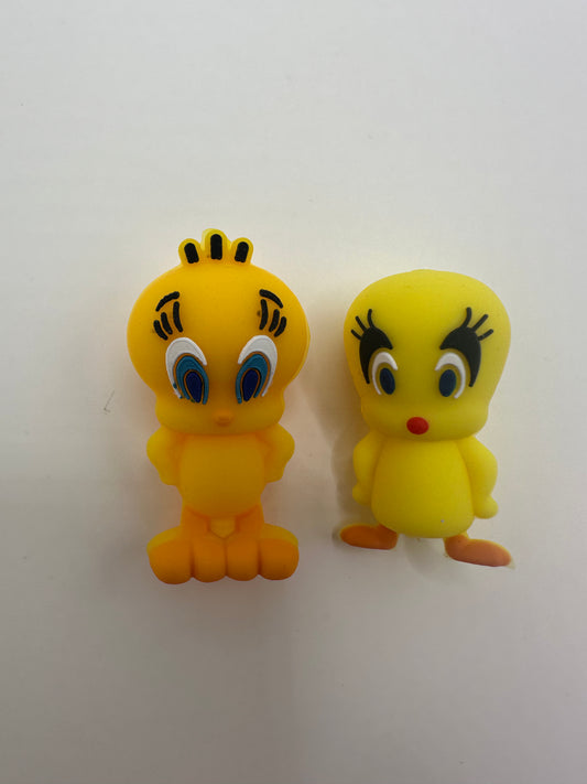 3d tweet bird and his lady focal bead