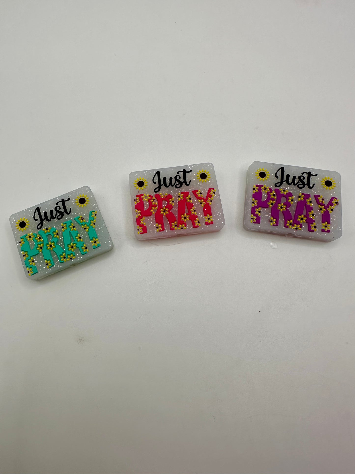 Just pray focal bead