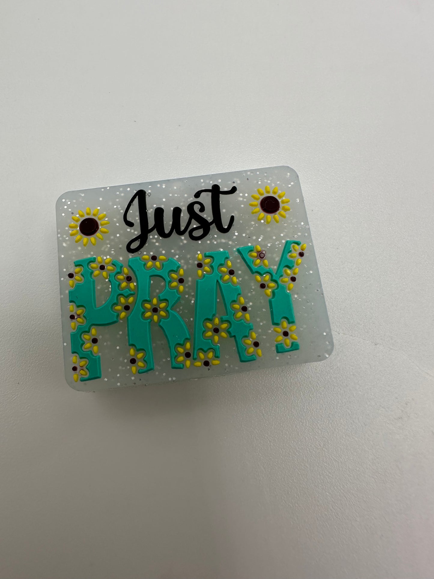 Just pray focal bead
