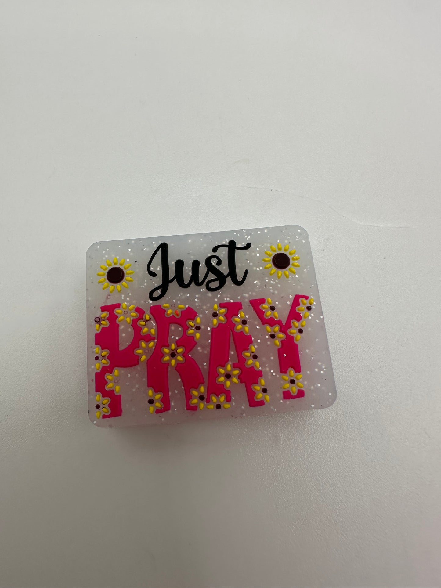 Just pray focal bead