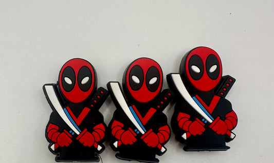 dead man superhero focal bead