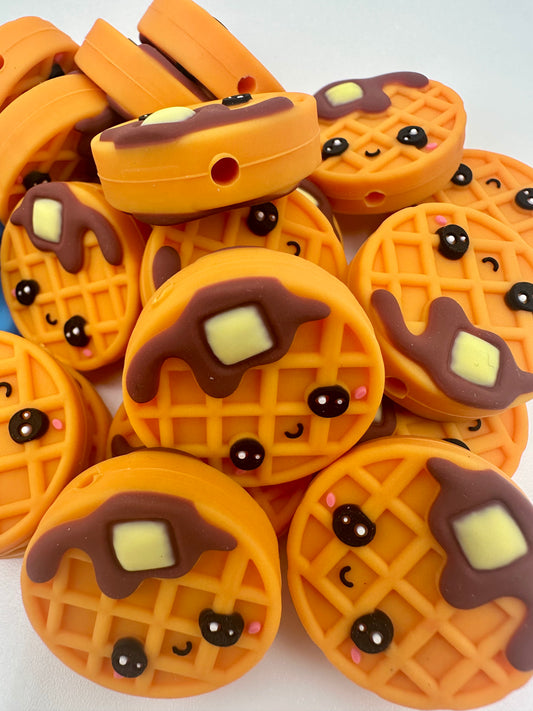 Waffle focal bead 3d