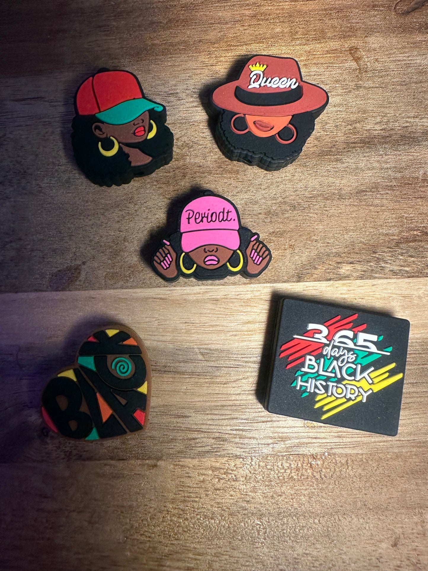 African American focal beads