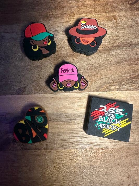 African American focal beads