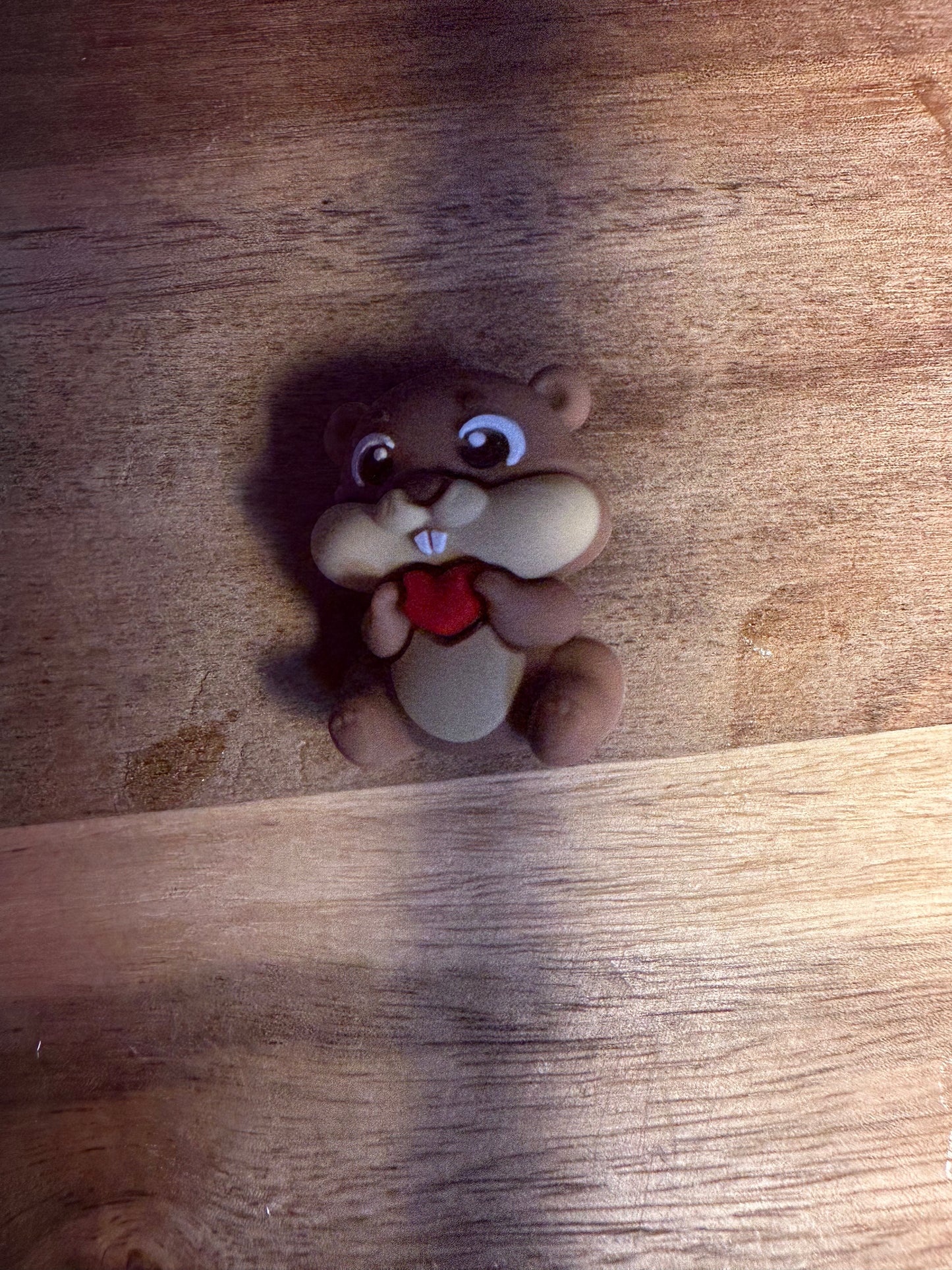 Beaver 3d silicone focal bead