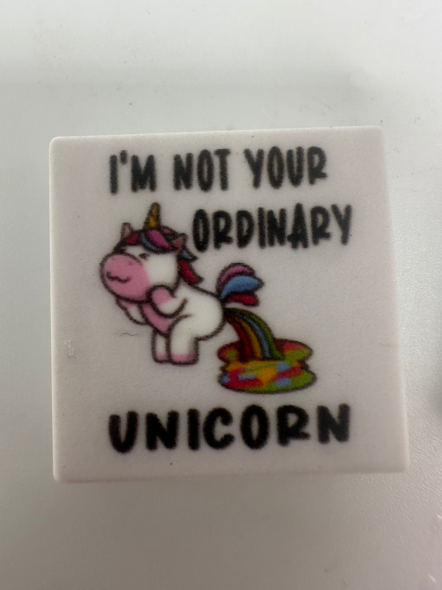Sarcastic unicorn focal beads
