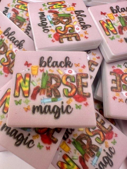 Black nurse magic focal bead