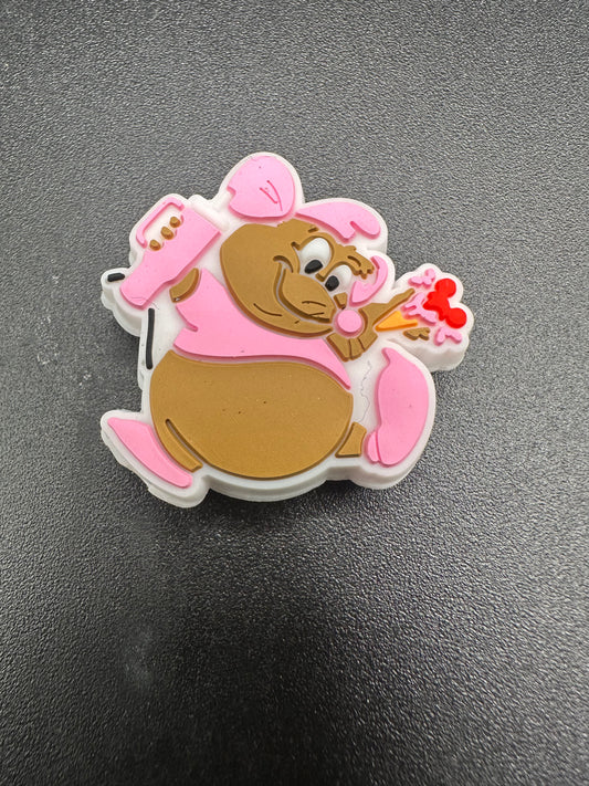 Gussy mouse silicone focal bead