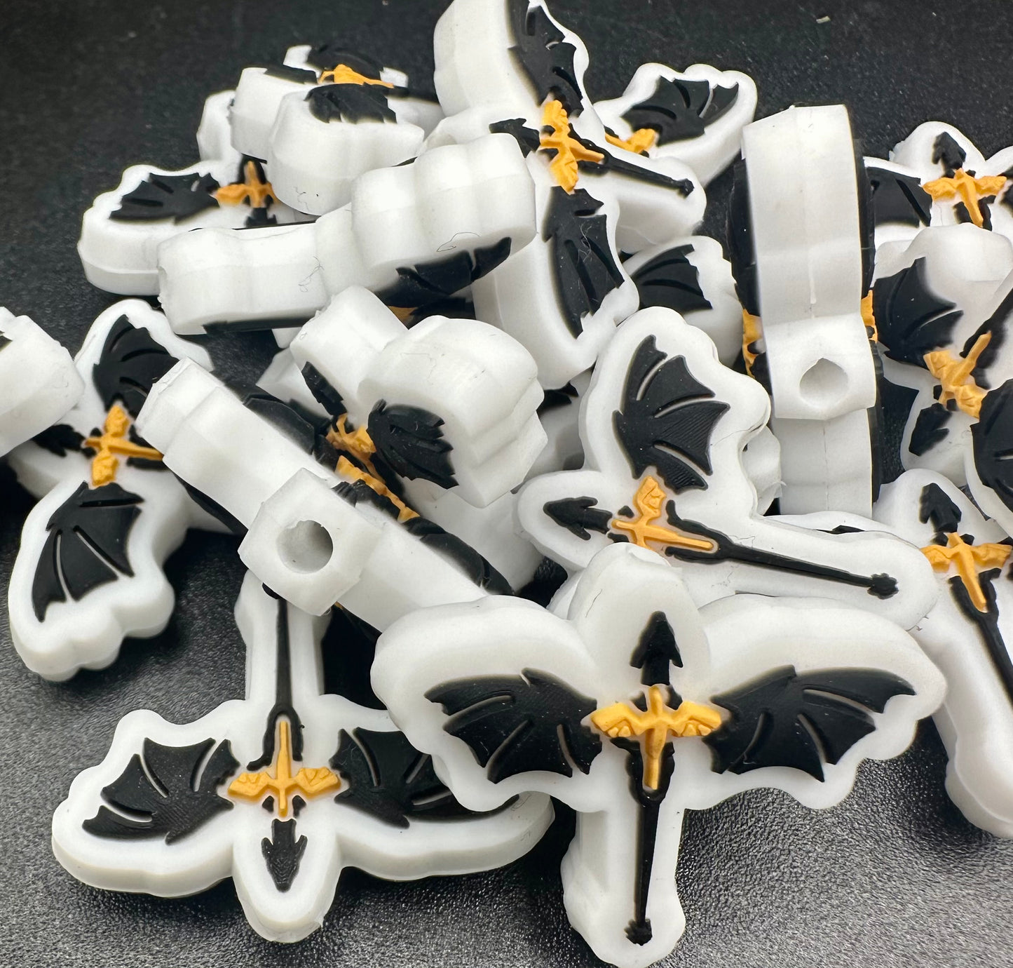 Dragon silicone focal bead