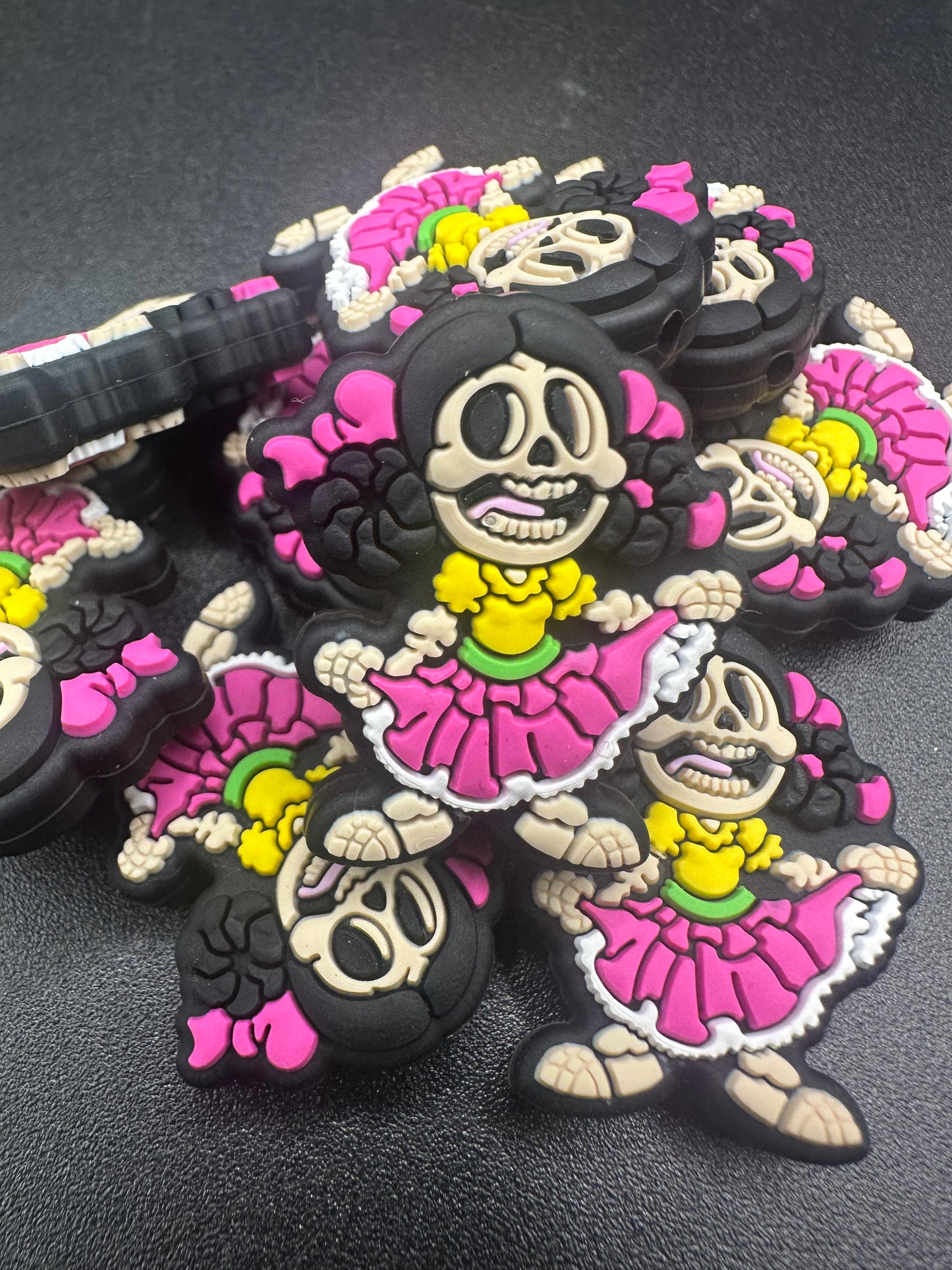 skeleton focal bead